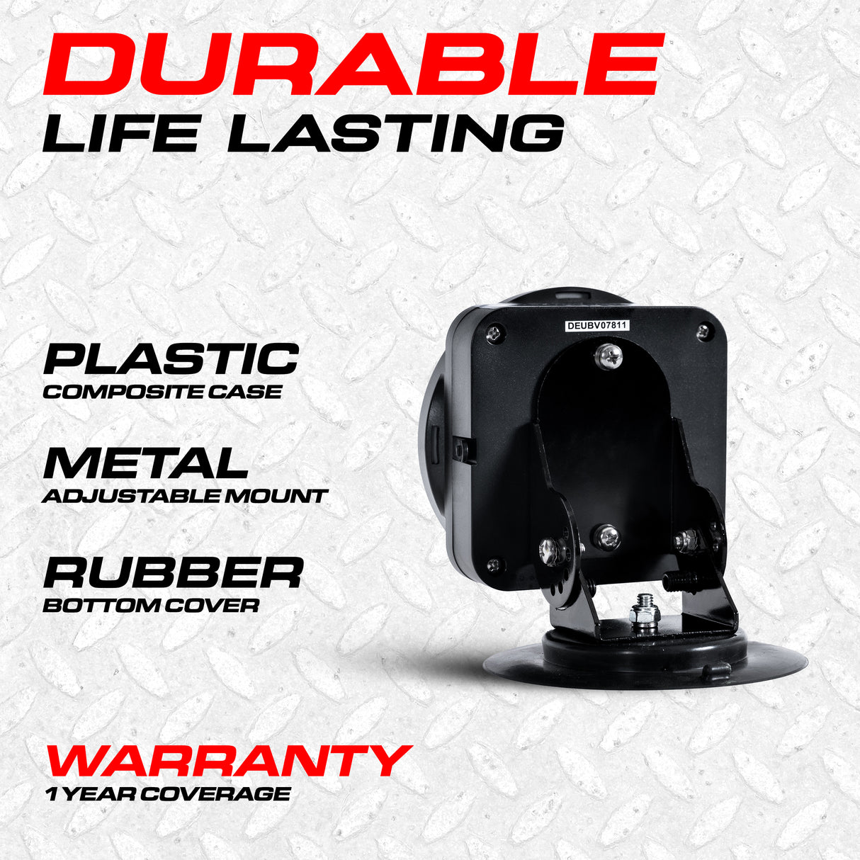 PartsMT Wireless Pivot Tow Lights with Battery | Multi Functional Signal Lights | Sturdy Magnetic Mount | 4 Pin Round Connection | Carrying Bag Included