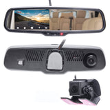 PartsMT 10.6" OEM Rear View Mirror Dash Cam with 4" LCD Screen | Rearview Universal Fit | 1080p 30fps HD DVR | Dual Way Video Recorder with WiFi | Anti Glare | AHD Backup Camera Included