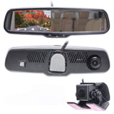 PartsMT 10.6" OEM Rear View Mirror Dash Cam with 4" LCD Screen + Infrared LED In-Cabin Camera for Rideshare | Rearview Universal Fit | 1080p HD DVR | Anti Glare | AHD Backup Camera Included