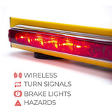 Wireless Trailer Tow Light Bar 19"- Magnetic Mount - Ultra Bright LED with 7 Pin RV Blade Hitch Transmitter