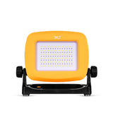 LED Work Flood Light Compatible with Dewalt Battery - Bright White + Red Solid or Red Flashing Emergency Roadside Light Modes