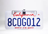 Small License Plate Frame Backup or Front Camera with IP68 Waterproof, and 170° Wide Angle Camera