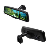 PartsMT 10" OEM Rear View Mirror Dash Cam with 10" LCD Screen | Rearview Universal Fit | 1080p 30fps HD DVR | Dual Way Video Recorder with WiFi | Anti Glare | 1080p Backup Camera Included