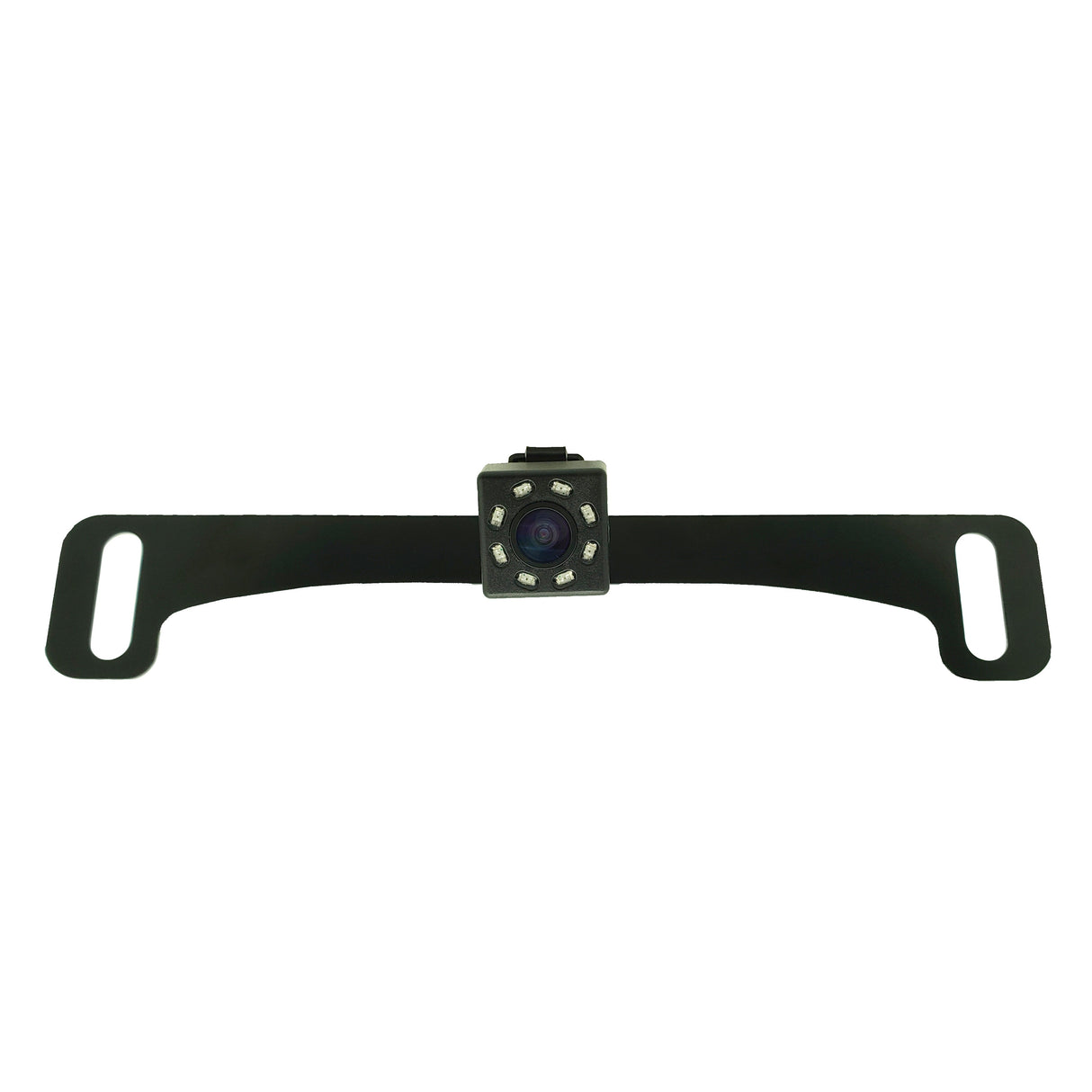 Small License Plate Frame Backup or Front Camera with 8 IR LED Night Vision, IP68 Waterproof, and 170° Wide Angle Camera