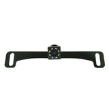 Small License Plate Frame Backup or Front Camera with 8 IR LED Night Vision, IP68 Waterproof, and 170° Wide Angle Camera