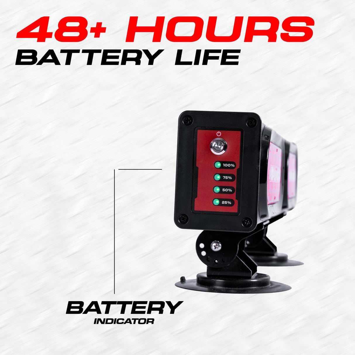 PartsMT 20" Wireless Pivot Tow Double Light Bar | Ultra Bright LED | Multi Functional Signal Lights | Sturdy Magnetic Mount | 7 Blade Round Connection | Reverse Lights Function