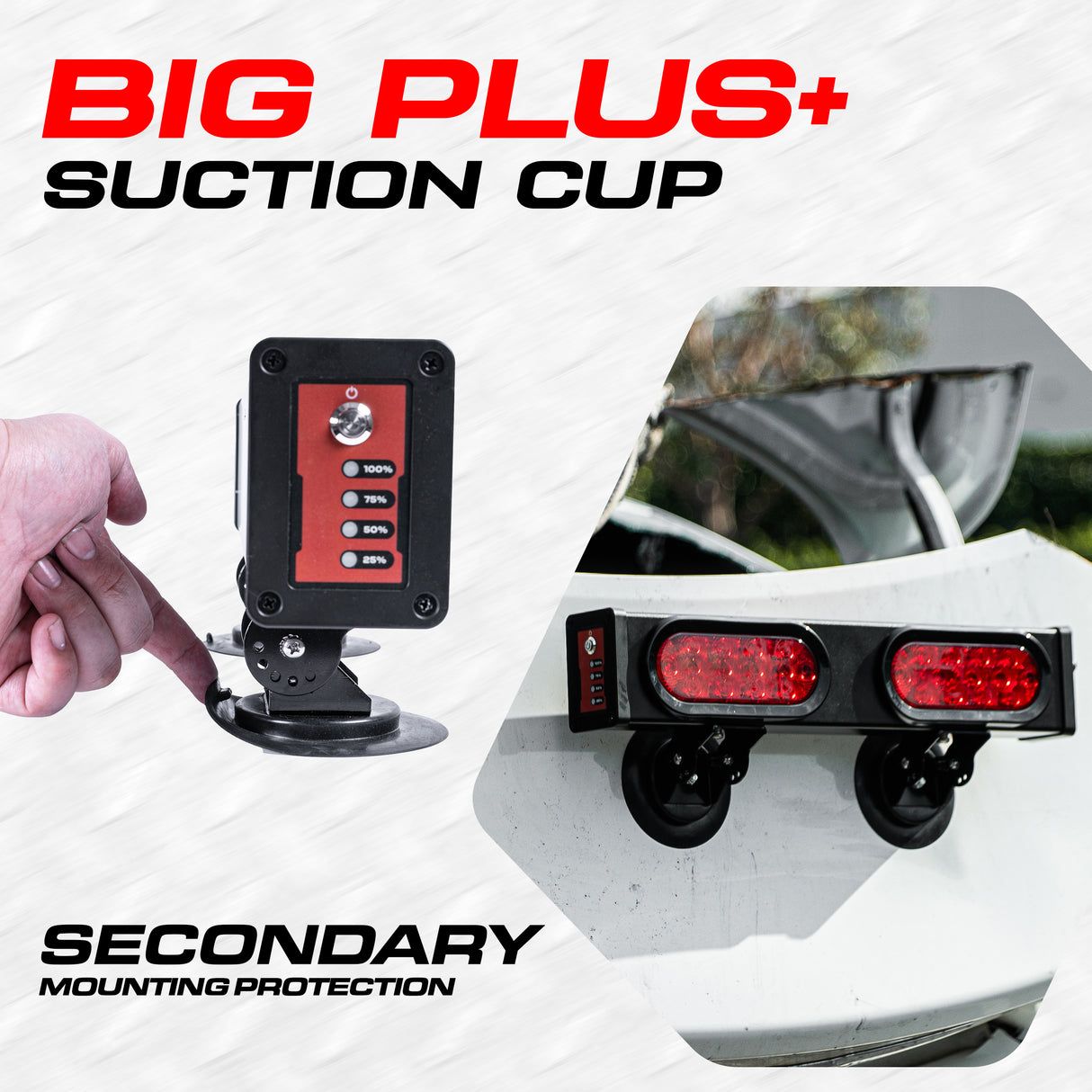 PartsMT 20" Wireless Pivot Tow Double Light Bar | Ultra Bright LED | Multi Functional Signal Lights | Sturdy Magnetic Mount | 4 Pin Flat Connection