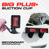 PartsMT 20" Wireless Pivot Tow Double Light Bar | Ultra Bright LED | Multi Functional Signal Lights | Sturdy Magnetic Mount | 4 Pin Flat Connection